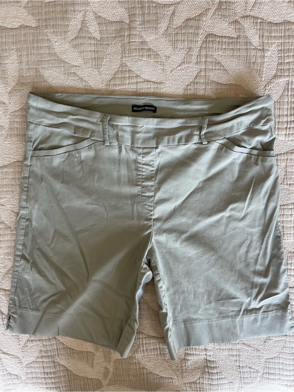 Hilary Radley Women's Sage Green Bermuda Shorts